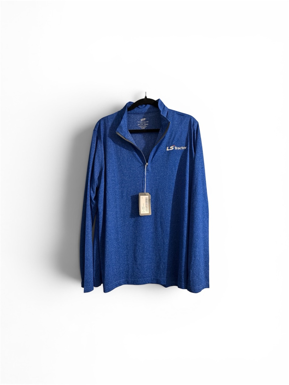 LS Tractor Branded Ladies Blue Quarter-Zip Performance Shirt